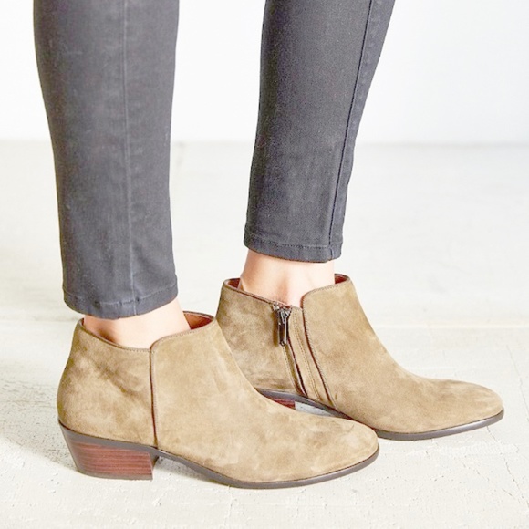 Sam Edelman Petty Moss Ankle Booties Suede Booties - Picture 1 of 5